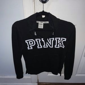 Pink midway zip down